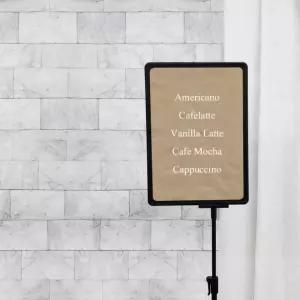 소형 광고 스탠드 POP 거치대 안내용 배너 A4