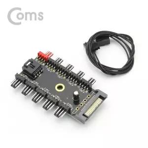 COMS) 433ETT67 SATA전원 PWM 4핀 전원분배기 12V/10분배