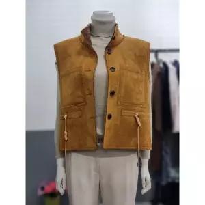 [하프클럽/아날도바시니]아날도바시니 세이브존02 스트링무스탕조끼 AY12VT01S