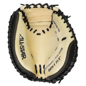 올스타 탑 스타 시리즈 캐치 미트 - 왼손/오른손 던지기 성인 및 청소년 사이즈 야구 글러브, 포수