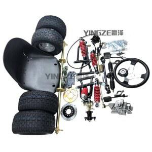 DIY 개조 전동 어셈블리 루지카트 전기차 키트 장착 레이싱