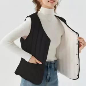 여성 겨울 조끼 베스트 퍼 패딩조끼 간절기 페이크 엄마