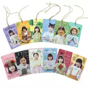 사각 포토카드 만들기 세트 엽서 꾸미기 투명스티커 메세지 미니 재료