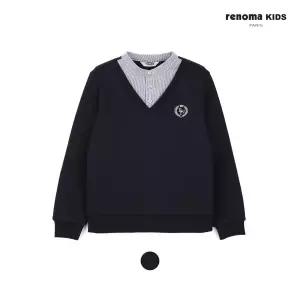 [페리미츠]레노마키즈 남아 헨리넥셔츠레이어드맨투맨 주니어 초등고학년 긴팔티 R2611T105_1_CJ