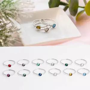 반지 실버 데일리 탄생석 주얼리