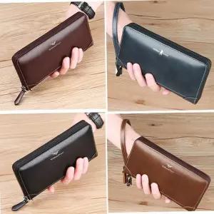 클러치 장지갑 킹 폴 빈티지 남성용 소가죽 비지니스 지갑