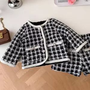 아동반바지 블랙진주트위드 상하세트(80-130) 205104 키즈