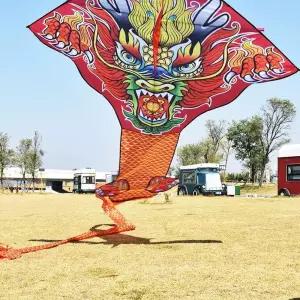 초대형 연날리기 용그림 나들이 캠핑 한강 빅사이즈 여행 긴꼬리