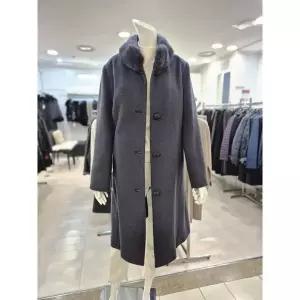 [하프클럽/쉐르담]쉐르담 세이브존01 밍크 카라 알파카 코트 CF4-951LC