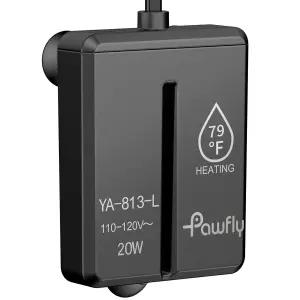 Pawfly 20W 미니 잠수식 수족관 히터 온도 조절기가 장착된 1.5-3갤런 어항 베타 소금물 및 담수용 소형