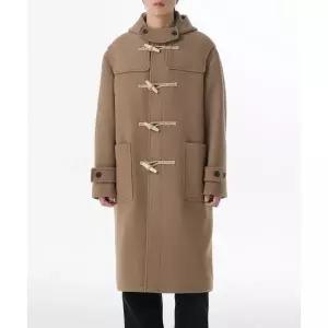 무신사스탠다드 울 블렌드 오버사이즈 더플 코트 카멜 1629823