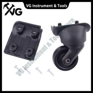 2/4개 ABS 여행가방 360도 회전 앞뒤 바퀴 예비 캐스터 교체품 W044 나사 포함