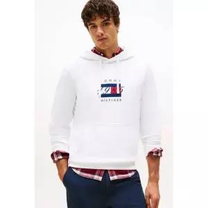 [백화점정품] 26년NEW 타미힐피거 리니어 플래그 후디(T12F7TPO640MT1YBR)EB