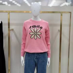 꼼빠니아양산 스마일 플라워 니트티 CAEW0 WSL100 230_YS