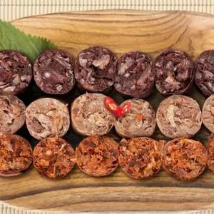 유쎌몰 모듬순대 3색 400G X 4개 아침밥대용 토종순대