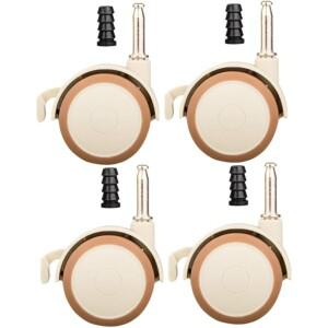 1/2/4/6/8피스 스레드 줄기 캐스터 휠 세트 미니 소형 소형 쇼핑 카트에 대 한 가구 선반 50mm 고무 트롤리