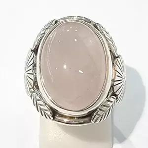 [셀러허브 패션][블루케이] A급 핑크장미석 원석 반지 210717-12n