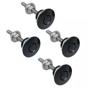 Nihfien 4Pcs 1.25인치 범용 알루미늄 차량 후드 핀 자동차용 퀵 릴리스 잠금 래치 범퍼 번호판 클립 또는