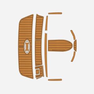 2005년식 베이라이너 185 보우라이더 1/4인치(6mm) EVA 폼 논슬립 PVC 티크 데킹 마린 매트 시데크 아쿠아