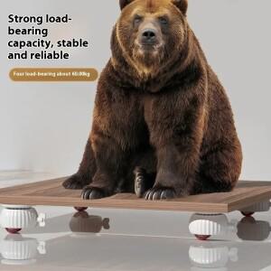 범용 4PC 대형 캐스터 휠 크레이지 카트 세트 헤비 듀티 아스트로 하이 브레이크 회전형 가구용 접착 액세