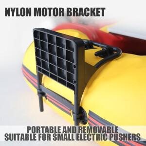 KOETSU 풍선 고무 보트 전기 프로펠러 전동 브래킷  검정색 나일론 소재  설치가 용이함  나사 포함