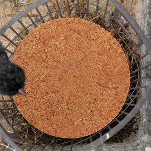 10피스 비둘기 둥지 매트 메추라기 미니 소형 소형 새 패드 알  섬유 다기능 꽃 냄비