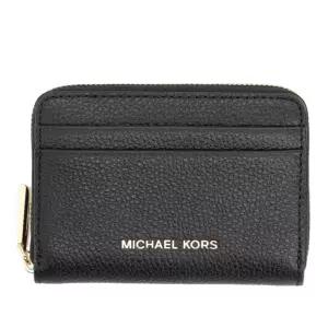 메탈로고 페블 가죽 집어라운드 지갑 32T4GJ6Z5L 001BLACK