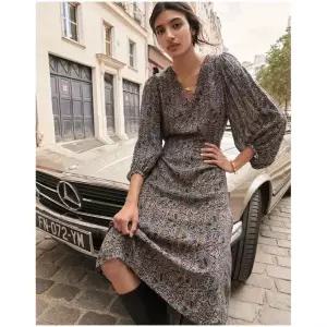 아떼바네사브루노 [시즌오프]와인 빅플라워 긴팔 원피스 VIDR2F201D2