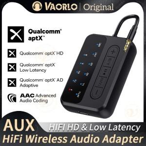 데스크탑 2 in 1 aptX Bluetooth 5.4 오디오 송신기 수신기 3.5MM AUX RCA aptX-Adaptive AD/HD/LL AAC HiF