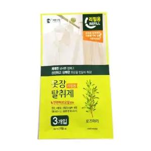 크린스타 옷장탈취제리필 3입/4g/로즈마리/10개