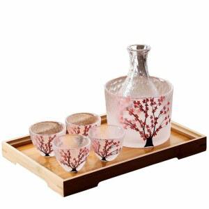 벚꽃 사쿠라 소주 술잔 4종 술병 꽃피는 특이한 도꾸리 집들이 선물