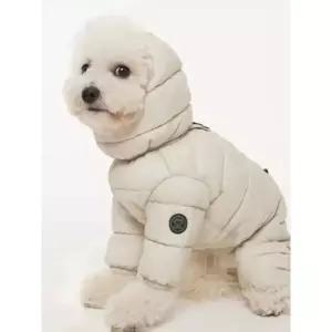강아지 외출복 산책용 방한 누빔 올인원 보온 중형견