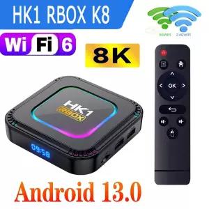 호환 HK1 RBOX K8 안드로이드 13 TV 와이파이 6 8K BT RK3528 쿼드 코어 ARM Cortex A53 16G 32G 64G 128G