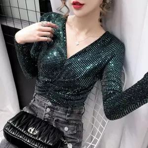 댄스탑 살사 상의 티셔츠 댄스복 반팔티 라틴 라인 반짝이