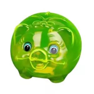[문구/오피스] 돼지 저금통 특대형 그린 투명저금통 이쁜저금통