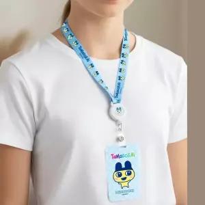 다마고치 릴홀더 카드 지갑 1P 교통카드 사원증 목걸이 수납 학생