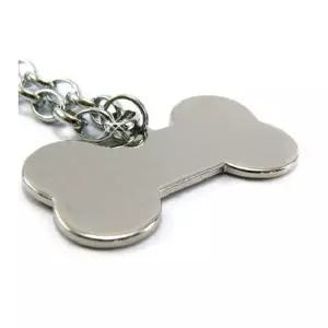 고양이 강아지 인식표 뼈다귀 대 각인없음 애견 이름표 목걸이