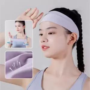 남성용 운동용 와이드 스포츠 헤어밴드 넓은 머리띠 등산