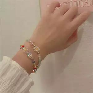 투명 아크릴 팔찌 큐빅 비즈 플라워 꽃 하트 크리스탈 발찌 반지