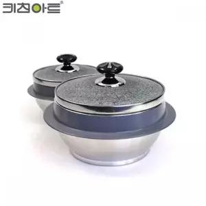 키친아트 자연석 곱돌솥 돌뚜껑 19cm 5인용 가마솥