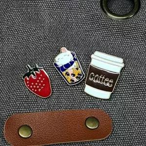 카페 스타일 앞치마 포인트 브로치 뱃지 커피숍 앞치마 빈티지