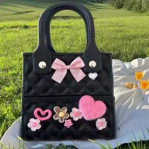 블랙 EVA 실리콘 스퀘어 토트백 어린이날 선물용 비비드 비치백