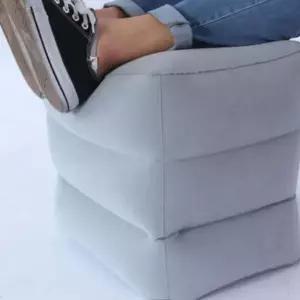 [콩심팥심]에어 레스트 발 거치대 쿠션 3단 풋스툴 사무실 기내용