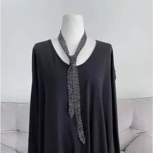 바비올라 타이목걸이 악세사리 코디 큐빅 소품 목걸이 여성 넥타이