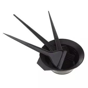 [골드스마일]셀프염색키트 염색그릇 염색소도구 브러쉬 염색가운 세트