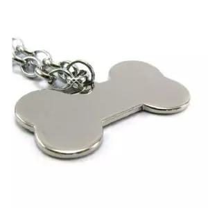 고양이 강아지 인식표 뼈다귀 특대 45CM 각인있음 이름표 목걸이