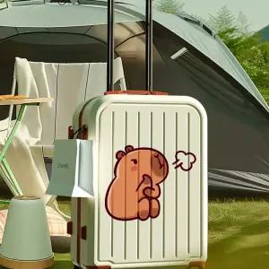 픽유아 11번가 카피바라 캐리어 가방 여행 기내용 귀여운 비밀번호 USB충전