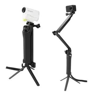 [골드스마일]액션캠 3단 1 4 나사 셀카봉 카메라 호환 어댑터 셀카스틱 모노포드