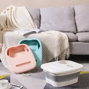 튼튼한 접이식 발족욕통 족욕바구니 바스켓 발마사지 지압 접이식