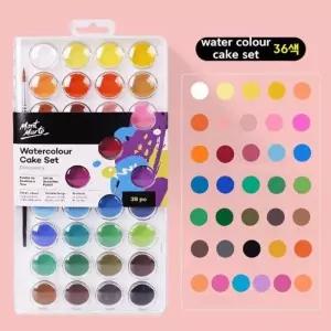 몽마르트 Watercolour 고체물감 cake set 37pc